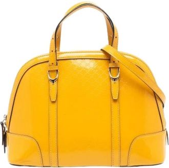 Gucci Pre-owned Handbags, female, Yellow, Size: ONE SIZE Pre-owned The Nice Satchel