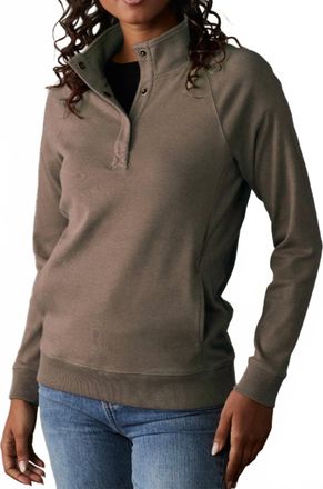 The Normal Brand Puremeso Weekend Snap Pullover In Taupe