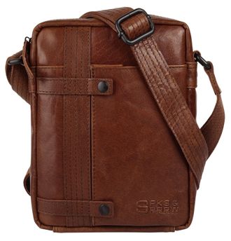 Spikes & Sparrow Umh&auml;ngetasche SPIKES & SPARROW, Damen, Gr. B/H/T: 19cm x 23cm x 5cm onesize, cognac, Leder, leicht gl&auml;nzend, unifarben, Taschen Umh&auml;ngetasche, echt Le