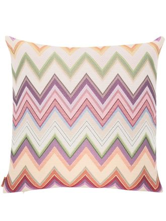 Missoni Home zigzag-pattern cushion - Neutrals