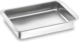 Lacor Bandeja Met&aacute;lica Rustidera Lacor Inoxidable 30 X 21 X 5.5 Cm Bandeja Para Horno Profesional Lacor