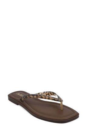 Mia Trixie Flip Flop in Leopard Print at Nordstrom, Size 6.5