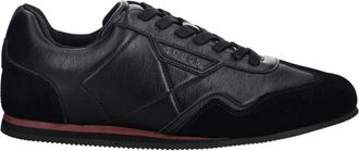Guess Olmo Sneakers - Heren - Sneakers - Zwart - 40 EU - Leer - Schoenen