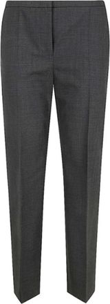 Philosophy di Lorenzo Serafini Tailored Wool Broeken - Dames - Straight fit broeken - Grijs - 2XS - Wol - Broeken