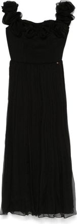 Nissa Abito midi con applicazione - Nero