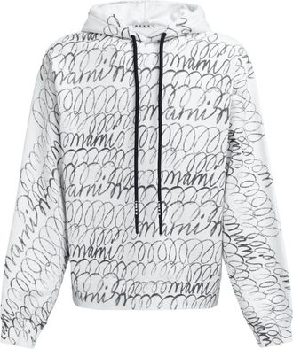 Marni logo-print cotton hoodie - men - Cotton - 48 - White