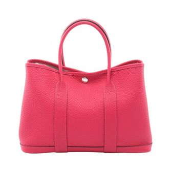Herm&egrave;s Pink Country Leather Handbag Tote Bag (Pre-Owned)