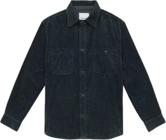 Isabel Marant Nario Shirt - Heren - Zomerjassen - Blauw - S - Katoen - Jassen