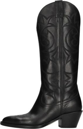 Buttero Boots - Dames - Cowboylaarzen - Zwart - 36 EU - Leer - Schoenen