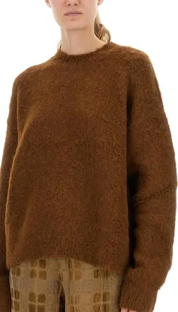 Uma Wang Alpaca-Wool Blend Sweater - Brown