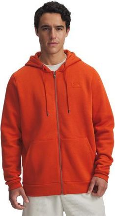 Under Armour Mens Essential Fleece Full-Zip Hoodie - Surplus Orange/Surplus Orange Size 3XL