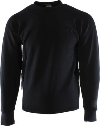 C.P. Company Blauwe Sweater met Elastaan - Heren - Longsleeves - Blauw - XS - Katoen - Tops