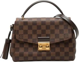 Louis Vuitton Tweedehands Canvas Louis Vuitton tassen - Dames - Vintage Handtas - Bruin - ONE Size - Vintage