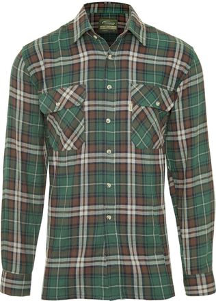 Champion Mens Country Style Kempton Long Sleeve Shirt-Olive-Medium-Max 43,110cm