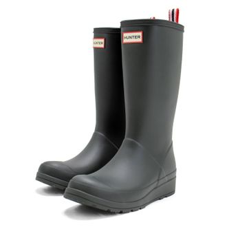 Hunter Womens Play Tall Rain Boots In Arctic Moss