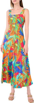 Halogen Thick Strap Empire Waist Maxi Dress in Tibetan Red at Nordstrom Rack, Size X-Small