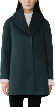 Soia & Kyo Elsa Wool Blend Coat in Midnight Forest at Nordstrom, Size X-Small