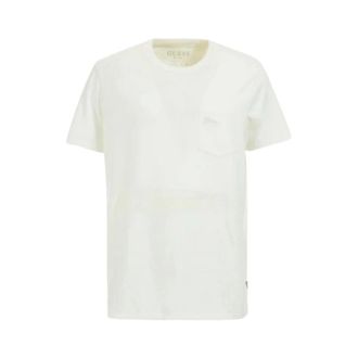 Guess Tops, Heren, Wit, S, Katoen, Camiseta Sueded