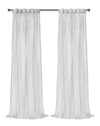 Habitat Paloma Sheer Dual Header 52X95 Curtain Panel