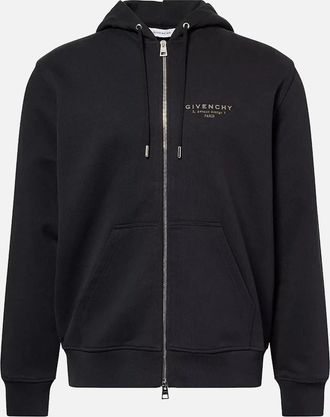 Givenchy Mens Givenchy Zip-Up Hoodie in Black - Size: 42