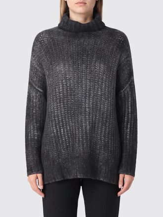 Avant Toi Black Pure Cashmere Roll Neck Jumper with Dropped Shoulders