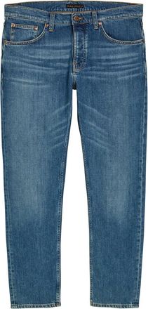 Nudie Jeans Solid Ollie Slim Straight-leg Jeans - Mid Blu - 36 (W36 / XL)