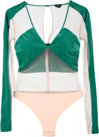 Elisabetta Franchi Dames, Tops, Veelkleurig, Maat: L Poliester