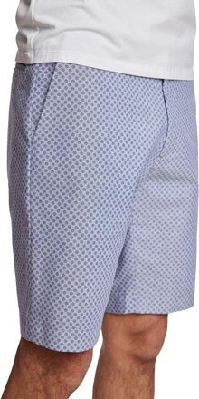 Paisley & Gray Shorts Mens Blue Polka Dot Cotton Flat Front Slim Fit KFC908