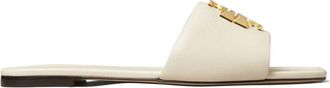 Tory Burch Eleanor Cream Leather Slippers