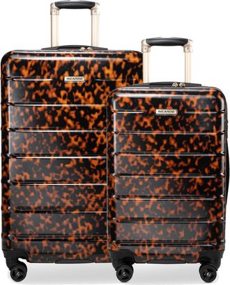 Ricardo Beverly Hills Cambria Hardside Luggage 2-Piece Set in Tortoise at Nordstrom