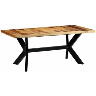 vidaXL Mesa De Comedor Madera Maciza De Acacia 180x90x75 Cm Vidaxl