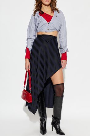 Vivienne Westwood Cropped Drunken Top, Womens, Grey