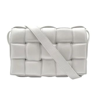 Bottega Veneta Pre-owned Vintage Schoudertas - Dames - Pre-owned - Wit - Maat: ONE Size Leer