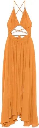 Caravana Cotton Pleated Maxi Dress
