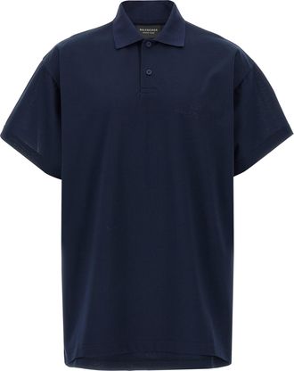 Balenciaga Mens Embroidery Polo Shirt