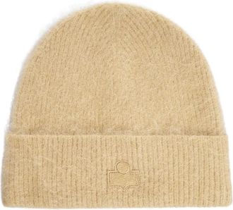 Isabel Marant Accessoires, Dames, Beige, ONE Size, Peeta Beanie