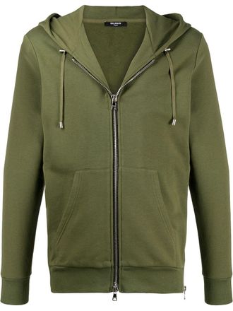 Balmain Hoodie met logo - Groen