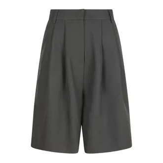 Neo Noir Korte Broeken, Dames, Grijs, XL, Long Shorts