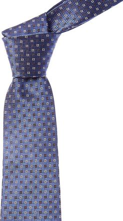 Canali Blue Squares Silk Tie