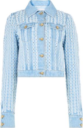 Nina Ricci Giacca denim con bottoni - Blu