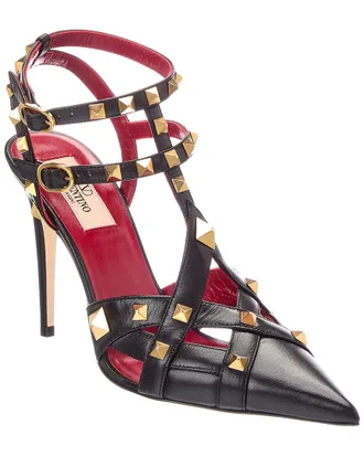 Valentino Rockstud Caged 100 Leather Pump