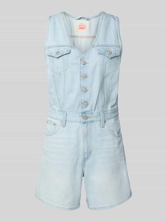 Levi's Jeansjumpsuit mit Knopfleiste Modell VEST ROMPER ROM COM in Jeansblau, Gr&ouml;&szlig;e S