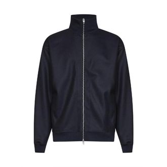 Jil Sander Coats - male - Jil Sander - Zip-throughs - Blue - 2XL - Sweatshirts & Hoodies