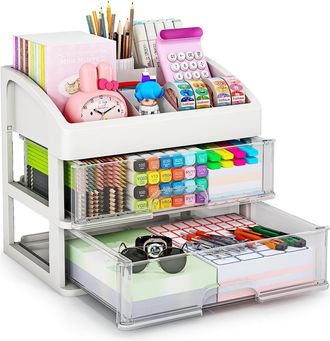 OEM Organizador De Escritorio Con Cajones, Organizador De Almacenamiento De 2 O 3 Cajones, Cajones De Almacenamiento Para Material De Oficina, Organizador