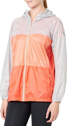 Regatta Womens/Ladies Pack It Pro Waterproof Jacket (14 UK) (Cyberspace/Fusion Coral)