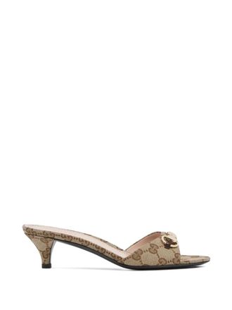 Gucci Beige Logo Heels