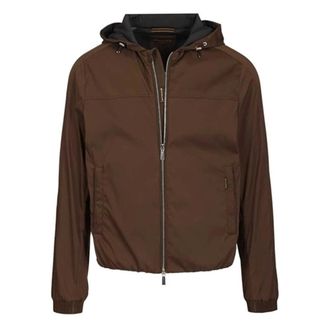 Moorer Light Jackets, male, Brown, Size: XL Albori TJ