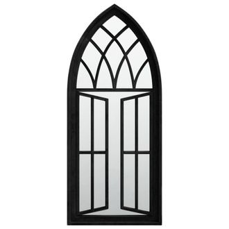Berkfield Home Mirror Black 70x30 cm Iron for Indoor Use