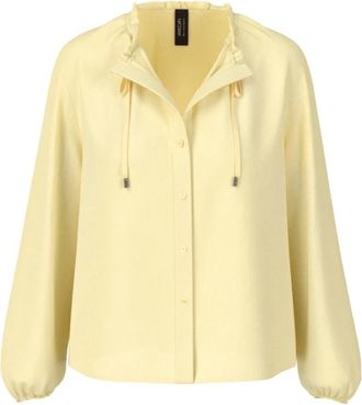 Marc Cain Losse Blouse - Dames - Blouses & Shirts - Geel - Maat: S Poliester