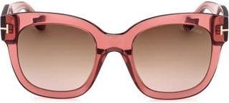 Tom Ford 56mm Gradient Cat Eye Sunglasses in Pink /Other /Gradient Brown at Nordstrom Rack
